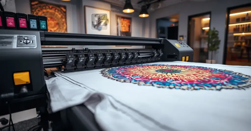 Ilm-Ziyo tipografiyasida oversayz futbolkalarga bosma jarayoni